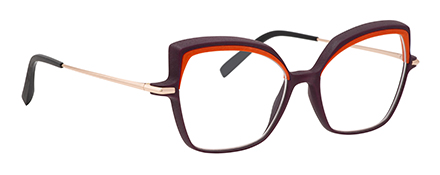 Optique impression 3D haute résolution vm l atelier créateur monture femme orange